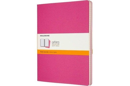 undefined, Moleskine Cahier Notizhefte Liniert, Xlarge, Kartoneinband, 3er Set, Kinetisches Pink, Moleskine Notizheft, XL, 3 x 25cm x 19cm, liniert, kinetischespink, 120Seiten, 629667
