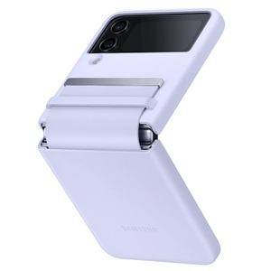 Samsung, Samsung Galaxy Z Flip4 Flap Leather Cover - Serenity Purple Hülle, 