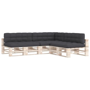 vidaXL, vidaXL Palettensofa-Auflagen 7 Stk. Anthrazit, 