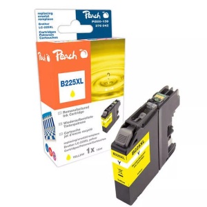 Peach, Peach Tinte gelb PI500-139 kompatibel zu Brother LC-225XLY, Peach Tinte Brother LC-225XL Yellow
