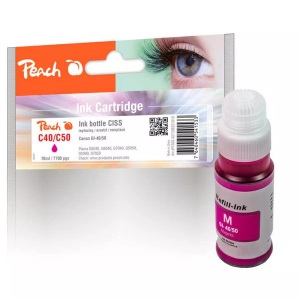 Peach, Peach Tintenbehälter magenta kompatibel zu Canon GI-40/50M, Peach Tinte Canon GI-40/50 Magenta