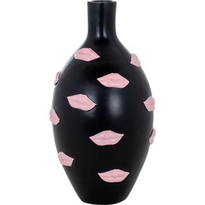 Richmond Interiors, Vase Kisses schwarz gross, Vase Kisses schwarz gross