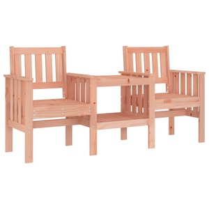 vidaXL, vidaXL Gartenbank mit Tisch 2-Sitzer Massivholz Douglasie
