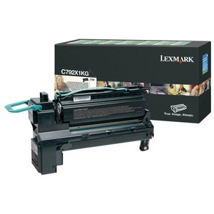 Lexmark, Lexmark C792 Toner schwarz, Lexmark Toner, schwarz, Return C792X1KG, (20'000 Seiten)