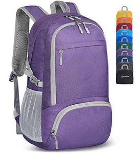 Only-bags.store, Leichter Faltbarer Rucksack-packbare Rucksäcke, Kleine Faltbare Rucksäcke Wanderrucksack Wasserdicht Unisex Violett ONE SIZE
