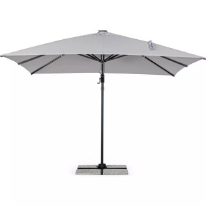 mutoni Garten Deluxe, Ampelschirm Ines 300x300 anthrazit hellgrau, Ampelschirm Ines 300x300 anthrazit hellgrau