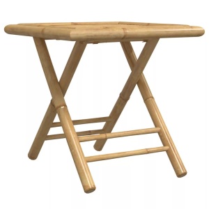 vidaXL, vidaXL Gartentisch Klappbar 45x45x45 cm Bambus, vidaXL Gartentisch Klappbar 45x45x45 cm Bambus