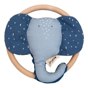 Trixie, trixie Ring-Rassel MRS. ELEPHANT in blau, Trixie Baby Rassel Mrs. Elephant