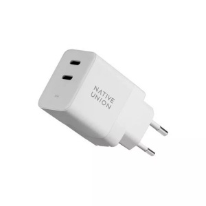 Native Union, Native Union GaN Charger PD 35W Universal-Ladegerät, Native Union - Ladegerät Fast GaN Power Delivery 35W, Weiss, One Size