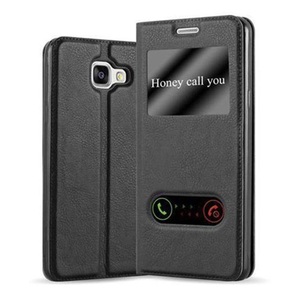 Cadorabo, Hülle für Samsung Galaxy A5 2016 Magnetverschluss, 2 Sichtfenstern, Cadorabo - Hülle für Samsung Galaxy A5 2016 Magnetverschluss, 2 Sichtfenstern, Schwarz