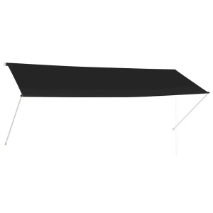 Diverse Hardware, Einziehbare Markise Anthrazit 350 x 150 cm, vidaXL Einziehbare Markise 350×150 cm Anthrazit