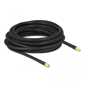 Delock, DeLOCK - Antennenkabel - SMA (S) bis SMA (R) - 7.5 m - Koax - Schwarz, Delock Antennenkabel LTE/5G, LMR/CFD300 SMA zu SMA, 7.5 m