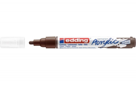 edding, edding Acrylmarker 5100, schokobraun, Edding Acrylmarker 5100, 2-3mm, schokobraun sdm, 5100-907