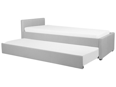 Bett mit Lattenrost aus Polyester Modern MARMANDE Bett mit Lattenrost aus Polyester Modern MARMANDE