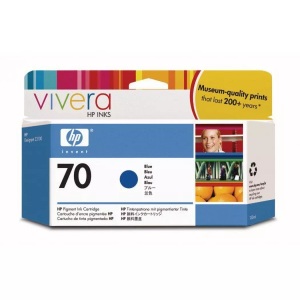 Hewlett-Packard, Hewlett-Packard HP Tinte Nr. 70 (C9458A) Blue, Hewlett Packard Tintenpatrone, blau, No.70, C9458A, (130ml)