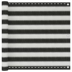 Diverse Hardware, Balkonsichtschutz HDPE 90x600 cm anthrazit und weiss, vidaXL Balkonsichtschutz HDPE 90x600 cm anthrazit und weiß