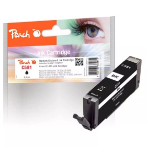 Peach, Peach Tintenpatrone foto schwarz kompatibel zu Canon CLI-581 bk, Peach Tinte Canon PGI-581 Photo Black