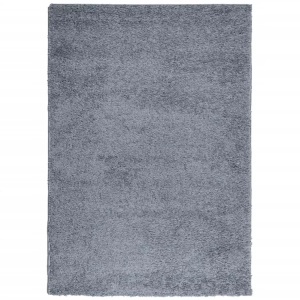 vidaXL, vidaXL Teppich Shaggy Hochflor Modern Blau 120x170 cm