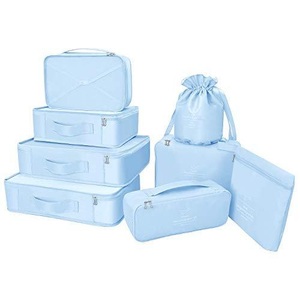 Only-bags.store, Koffer-organizer, Kleidersäcke Für Reisen, 8-teiliges Set, 7 X Farben, Reisegepäck-organizer Inklusive Wasserdichtem Schuhaufbewahrungsbeutel, Praktische Kompressionsbeutel Für Reisende, Unisex Blau ONE SIZE, Only-bags.store - Koffer-Organizer, Kleidersäcke für Reisen, 8-teiliges Set, 7 x Farben, Reisegepäck-Organizer inklusive wasserdichtem Schuhaufbewahrungsbeutel, praktische Kompressionsbeutel Reisende,/blau, One Size, Blau