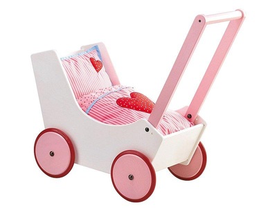 Haba, HABA Puppenwagen Herzen, Puppenwagen Herzen