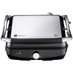 Wilfa, Wilfa CG-2000B Elektro Kontaktgrill Silber, WILFA CG - 2000B Minigrill (Schwarz/Silber)