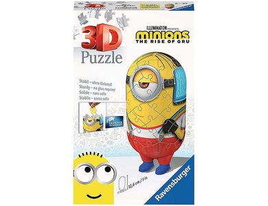 Ravensburger Verlag, Minion - Roller Skater, Ravensburger 3D Puzzle Minion Roller Skater 11228 - Minions 2 - 54 Teile - für Minion Fans ab 6 Jahren