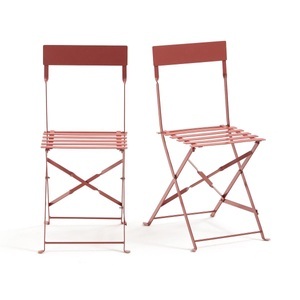 LA REDOUTE INTERIEURS, 2 Klappstühle, Metall, 