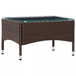 Diverse Hardware, Couchtisch Braun 60 x 40 x 36 cm Poly Rattan, vidaXL Couchtisch Braun 60x40x36 cm Poly Rattan