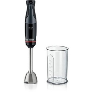 Bosch Haushalt, Bosch Haushalt ErgoMaster Serie 4 Stabmixer 1000 W mit Messbecher, mit Mixbecher, BPA-frei Piano-Schwarz, Anthrazit, Bosch MSM4B610 Stabmixer