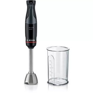 Bosch Haushalt, Bosch Haushalt ErgoMaster Serie 4 Stabmixer 1000 W mit Messbecher, mit Mixbecher, BPA-frei Piano-Schwarz, Anthrazit, Bosch MSM4B610 Stabmixer