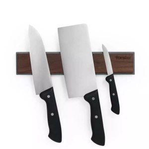 Forster Home, Magnetische Messerleiste Walnuss Magnetische Messerleiste Walnuss, Forster Home - Magnetische Messerleiste Walnuss, One Size, Grau