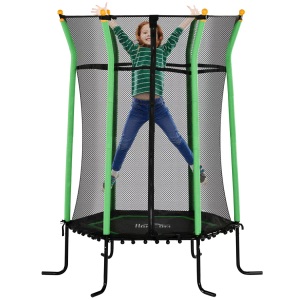HOMCOM, HOMCOM - Kindertrampolin, One Size, Grün, HOMCOM - Kindertrampolin, One Size, Grün