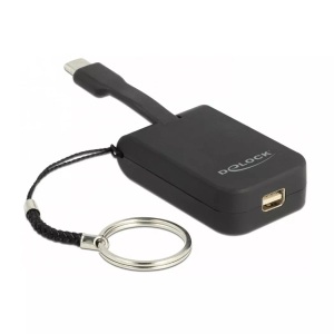 Delock, Schlüsselanhänger USB C > mini DisplayPort 4K 60Hz, Adapter, Delock Adapter USB Type-C ? Mini-DP 4K, 60Hz, mit Schlüsselanhänger