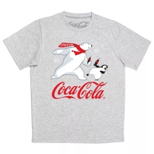 Coca Cola, Coca-Cola - TShirt, für Herren, Grau, Größe M, Coca-Cola - TShirt, für Herren, Grau, Größe M
