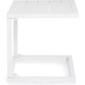 mutoni lifestyle, Garten Beistelltisch Hilde 40x40 weiss, Garten Beistelltisch Hilde 40x40 weiss