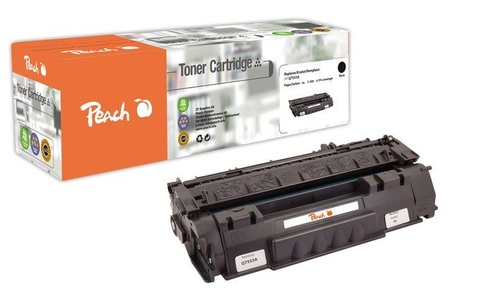 Peach, Peach Tonermodul schwarz kompatibel zu HP Q7553A, Peach HP 53 ABK Toner bk ersetzt HP No. 53A BK, Q7553A für z.B. HP LaserJet M 2700, HP LaserJet M 2727 NF MFP, HP LaserJet M 2727 NFS MFP