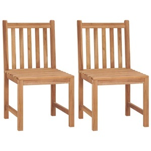 vidaXL, vidaXL Gartenstühle 2 Stk. Massivholz Teak, vidaXL Gartenstühle 2 Stk. Massivholz Teak