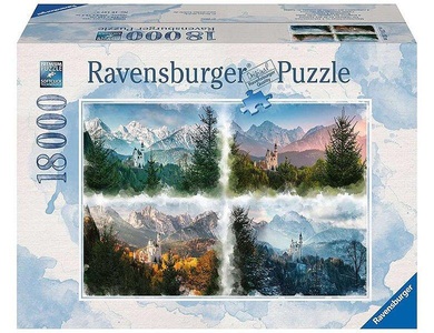 Ravensburger Verlag, Märchenschloss in 4 Jahreszeiten, Puzzle Märchenschloss in 4 Jahreszeiten