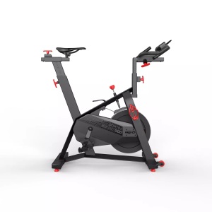 DOMYOS, Indoor Cycling Trainingsbike 500 Unisex Schwarz 120cm, DOMYOS - Studiobike BIKING 500, One Size, Schwarz
