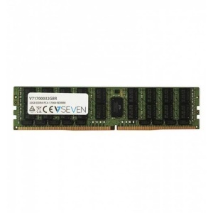 V7 Videoseven, 32GB DDR4 2133MHZ CL15 ECC SERV REG PC4-17000 1.2V NMS NS MEM, V7 - 1700032GBR (1 x 32GB, DDR4-2133, DIMM 288), Grün