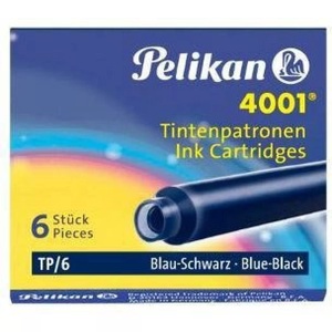 Pelikan, Pelikan Tintenpatrone 4001 Blau/Schwarz, PELIKAN Tinte 4001 TP/6 301184 blauschwarz 6 Stück