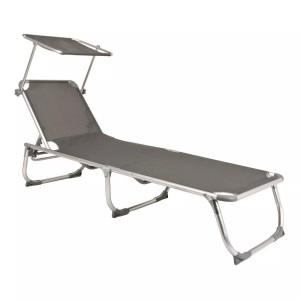 mutoni, Sonnenliege Kiso Unisex Grau ONE SIZE, 