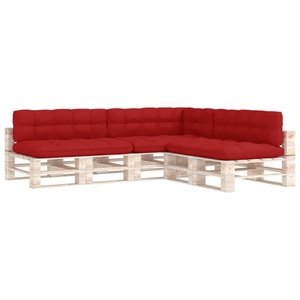 vidaXL, vidaXL Palettensofa-Auflagen 7 Stk. Rot
