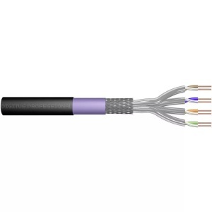 Digitus, Digitus DK-1741-VH-1-OD Netzwerkkabel CAT 7 S/FTP 4 x 2 x 0.25 mm² Schwarz (RAL 9005) 100 m, Digitus DK-1741-VH-1-OD Netzwerkkabel CAT 7 S/FTP 0.25 mm² Schwarz (RAL 9005) 100 m