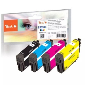 Peach, Peach Tinte Spar Pack 321077 kompatibel zu Epson 603XL, refurbished, Peach Tinte Epson 603XL (T03A6) 1x BK, C, M, Y