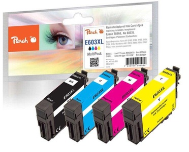 Peach, Peach Tinte Spar Pack 321077 kompatibel zu Epson 603XL, refurbished, Peach Tinte Epson 603XL (T03A6) 1x BK, C, M, Y