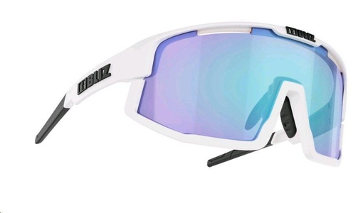 Bliz, Bliz Sportbrille Vision - Matt White w Matt White Jawbone Smoke w Blue Multi, Bliz Vision Sportbrille