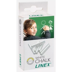 Linex, Linex - Filzstifte CHALK - Stein - weiss - 8 cm, LINEX® Kreiden staubfrei, weiss