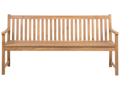 Beliani, Beliani Vivara Gartenbank, Beliani - Gartenbank aus FSC® zertifiziertes Akazienholz Klassisch VIVARA, One Size, Light Beige