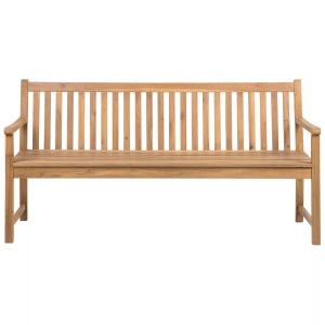 Beliani, Beliani Vivara Gartenbank, Beliani - Gartenbank aus FSC® zertifiziertes Akazienholz Klassisch VIVARA, One Size, Light Beige